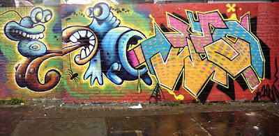 Snail and Arrow Graffiti Alphabet Style