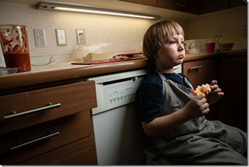 Birk i egne tanker i en pause i madlavningen320