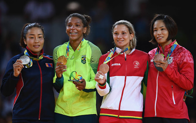 Gold : Rafaela Silva (BRA) Silver : Dorjsürengiin Sumiyaa (MGL) Bronze : Telma Monteiro (POR) Bronze : Kaori Matsumoto (JPN)