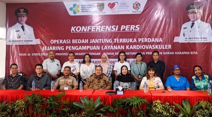 RSUD dr. DORIS SYLVANUS PALANGKARAYA SUKSES LAKSANAKAN OPERASI BEDAH JANTUNG TERBUKA PERDANA