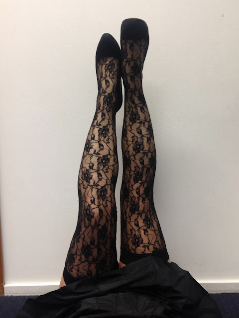 floral hosiery