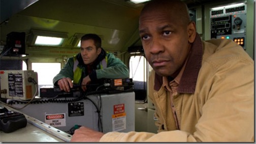 Denzel Washington and Chris Pine