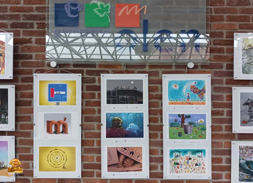 Photos from inauguration of the 35th edition of Olense Kartoenale in Belgium