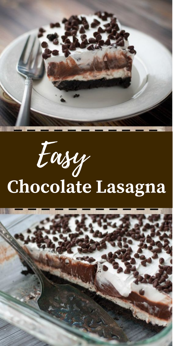 Chocolate Lasagna – A Chocolate Lover’s Treat #Chocolate #Dessert