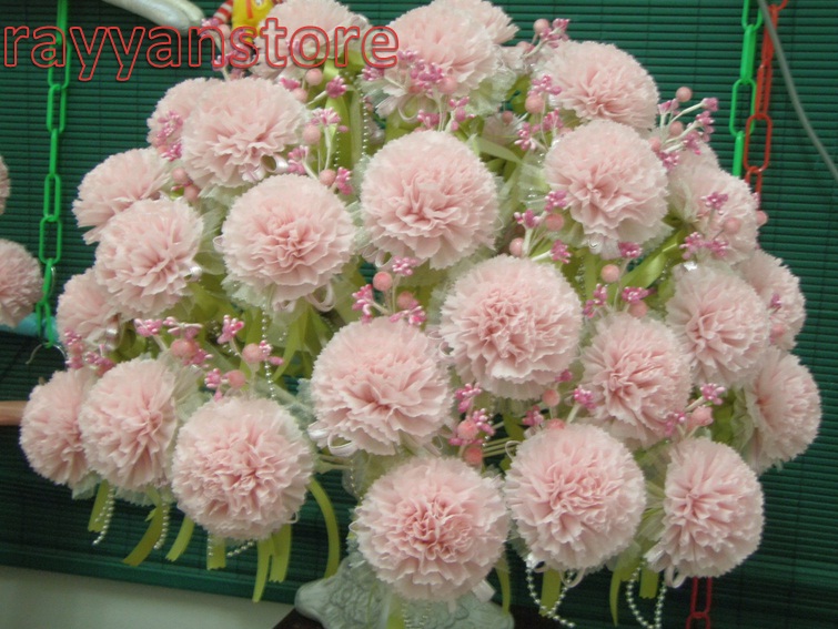 RAYYAN STORE bunga pahar  2012 pastel pink green cream
