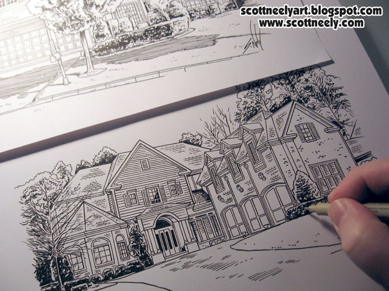 Scott Neely's Scribbles and Sketches!: Some House Drawings...