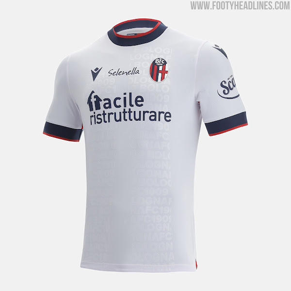 Bologna 21 22 Home Away Kits Released Footy Headlines