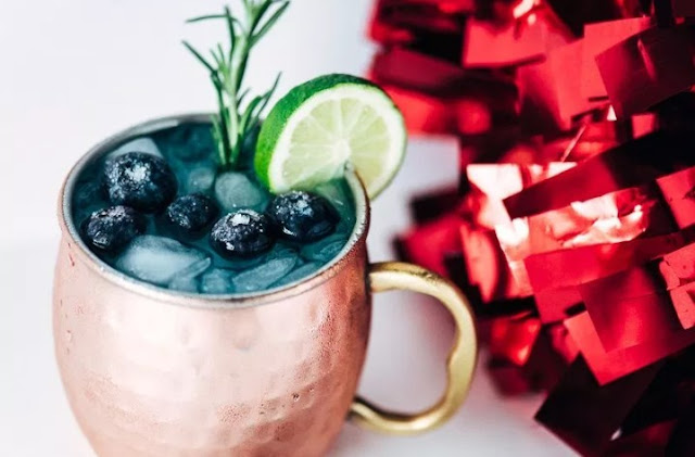 Blue Mule Cocktail #drinks #cocktails