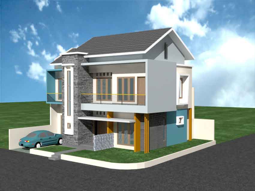 Gambar Desain Rumah Tingkat Minimalis Modern 