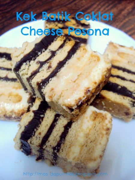 Kek Batik Coklat Cheese Pesona  resep masakan indonesia