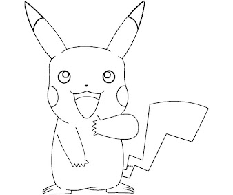 #6 Pikachu Coloring Page