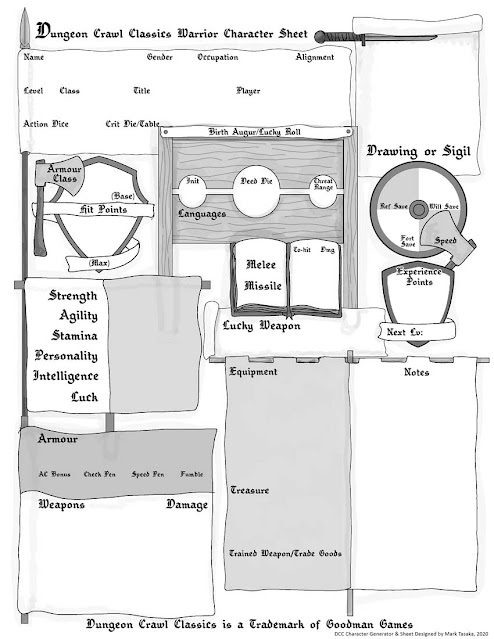 Dungeon Crawl Classics Warrior Generator Version 3