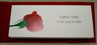 Tarjetas de Boda Blanco y Rojo, parte 5