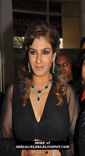 Raveena Tandon in transparent dress