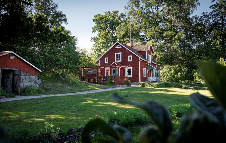 An Idyllic Swedish Country House With a Party Barn!