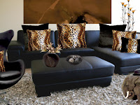 Zebra Print Living Room Decor