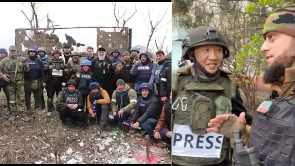 Liput Perang Ukraina, Jurnalis asal China Ikut Teriak 'Allahu Akbar' bareng Tentara Chechnya