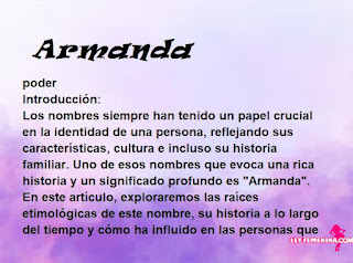 significado del nombre Armanda