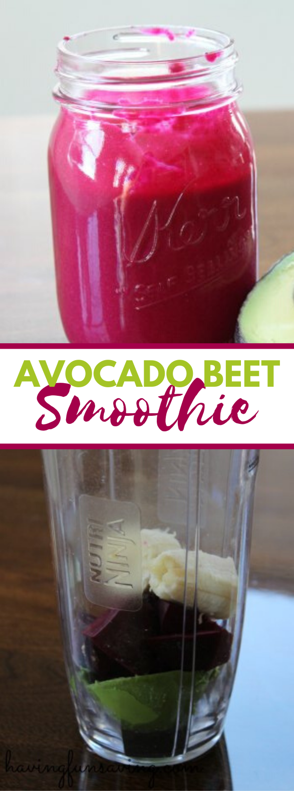 Avocado Beet Smoothie #drinks #healthy