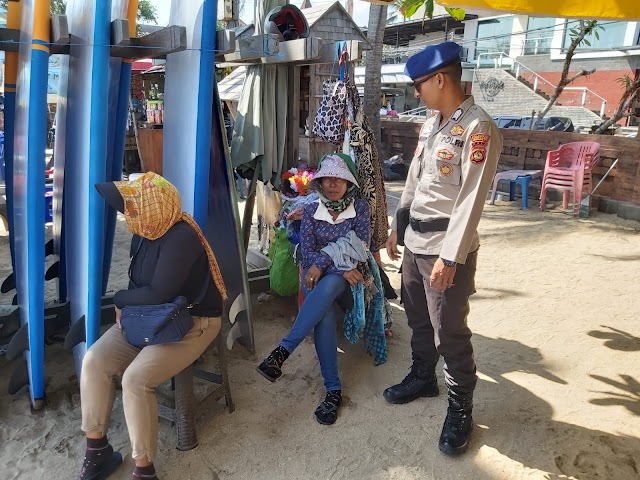 Satpolairud Polresta Denpasar Pos Kuta Gelar Patroli dan Sampaikan Himbauan Menjelang Pilkada Serentak 2024