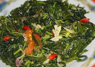 Cassava Leafs Saute (Tumis Daun Singkong)