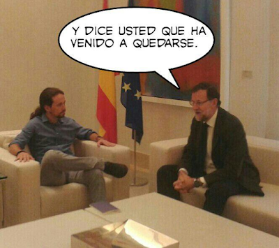 Memes encuentro Rajoy y Pablo Iglesias