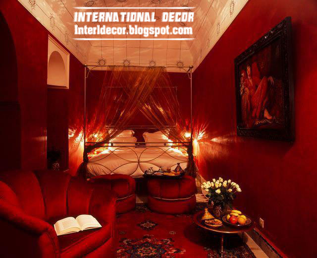 Romantic Red  tones in home decor  red  color decorations
