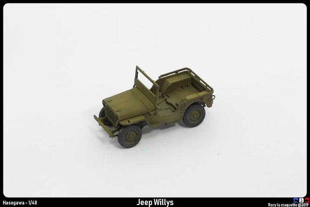 Montage pas à pas de la Jeep Willys d'Hasegawa au 1/48.