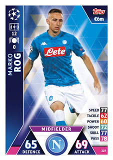 Match Attax UEFA Champions League 2018 2019 Collection SSC Napoli Set