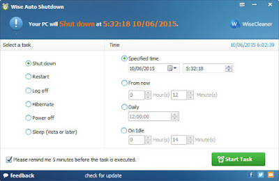 Download Software Wise Auto Shutdown 1.44 Gratis