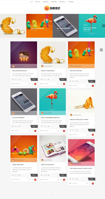 Gridz ( 30+ Best Simple Blogger Themes)