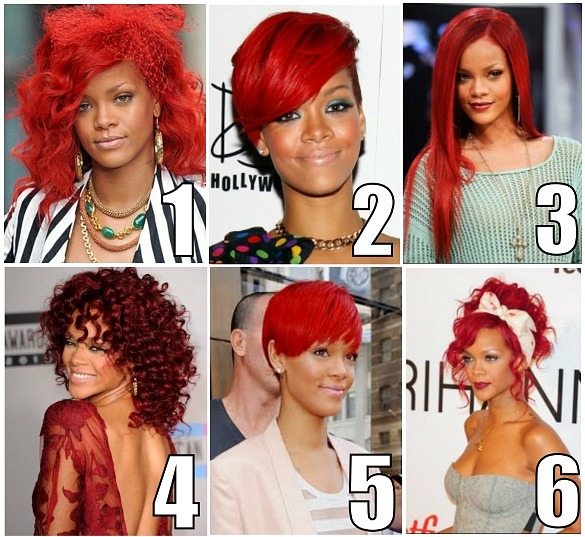 rihanna hot red hair. Rihanna#39;s red hair was HOT
