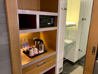 In-room safe and coffee amenities