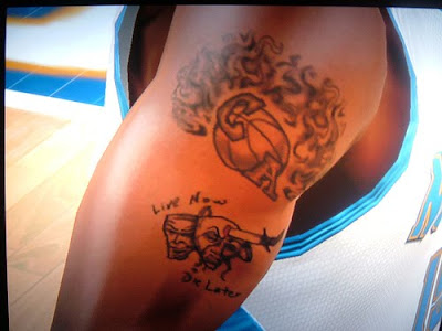 Basket Ball Tattoo for Man