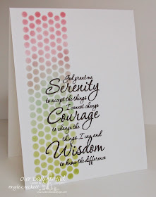ODBD Serenity Prayer, Card Designer Angie Crockett