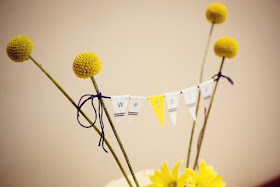 Wedding Cake Bunting with Crespedia Flowers 