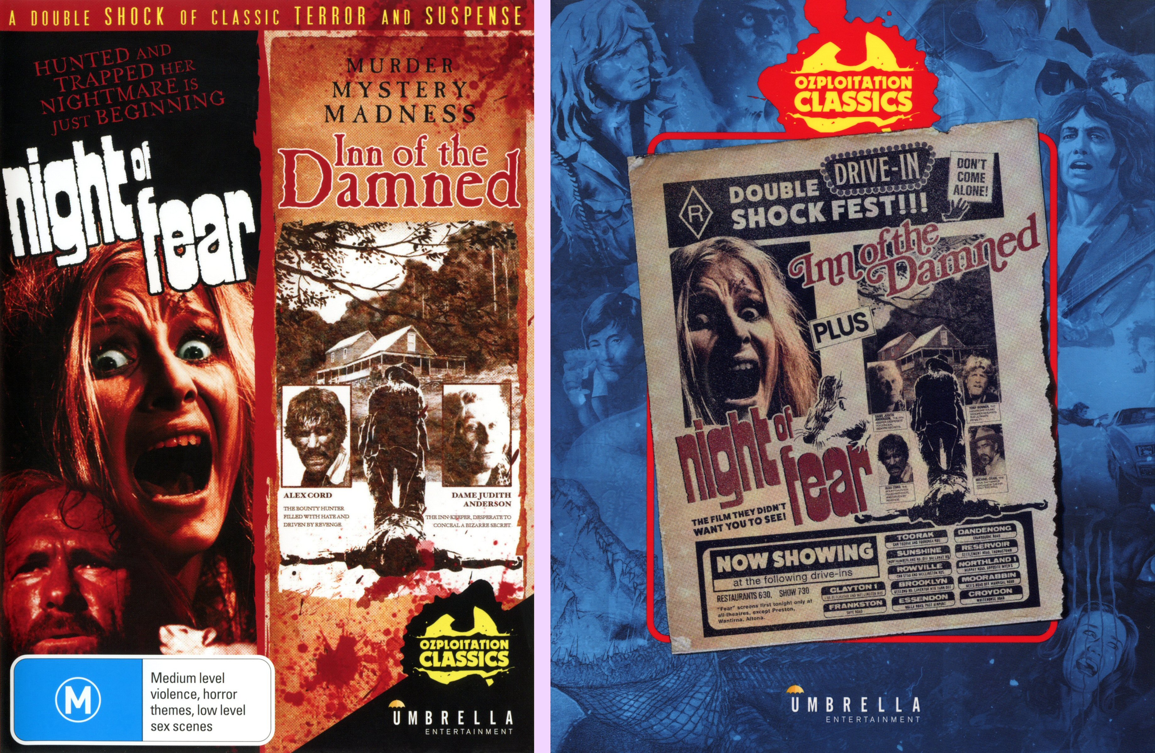 DVD Exotica Ozploitation Classics Inn Of the Damned and Night Of Fear