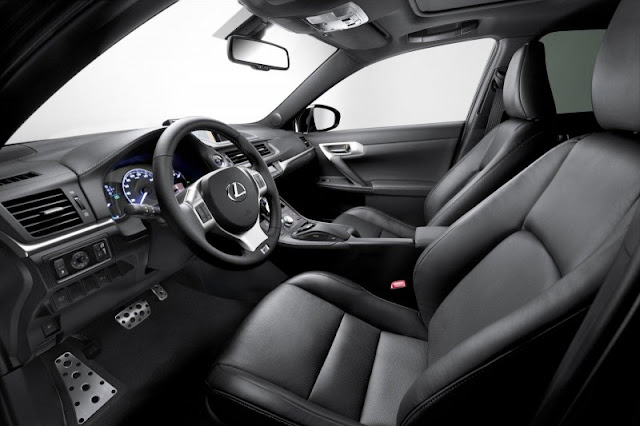 2012 Lexus CT 200h Premium F Sport interior.