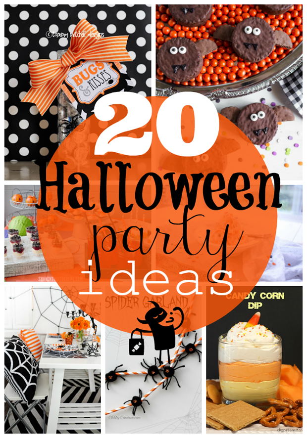20 Halloween Party Ideas at GingerSnapCrafts.com #halloween #partyideas #party