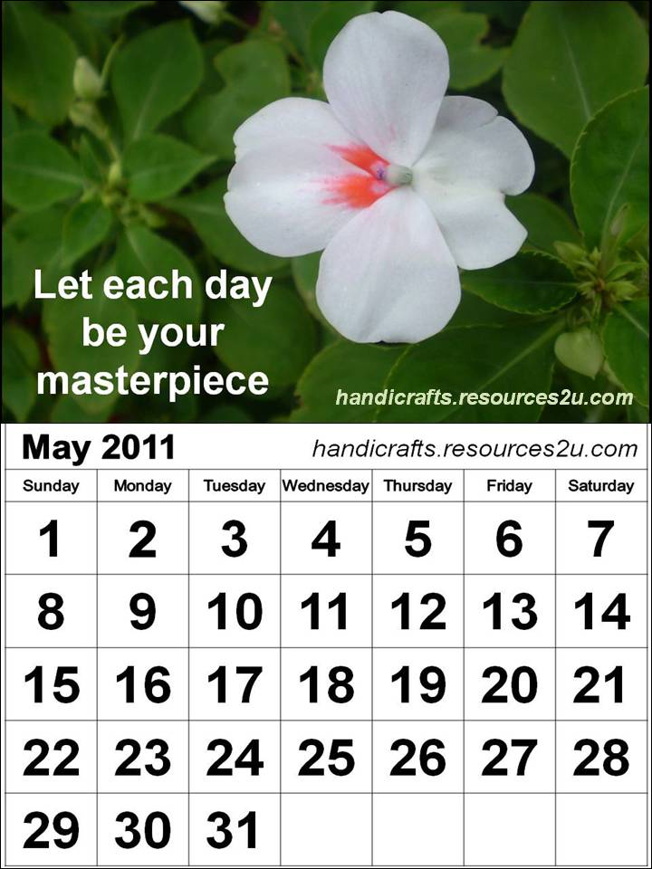 may 2011 calendar pictures. See other May 2011 Calendars :