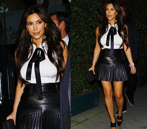 Kim out to dinner at Mr. Chow in Beverly Hills- 10 Pics