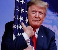 Trump with Flag