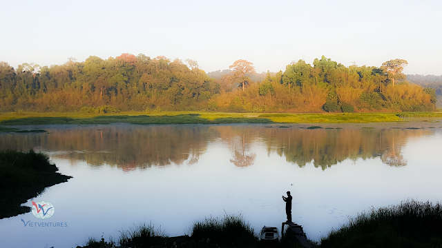 Buối sáng tại Bàu Sấu vườn quốc gia Nam Cát Tiên
