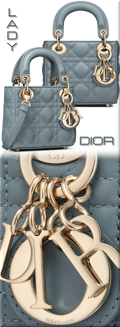 ♦Dior micro Lady Dior cloud blue cannage lambskin bag #dior #bags #brilliantluxury