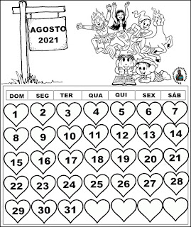 Calendário Educação Infantil 2021