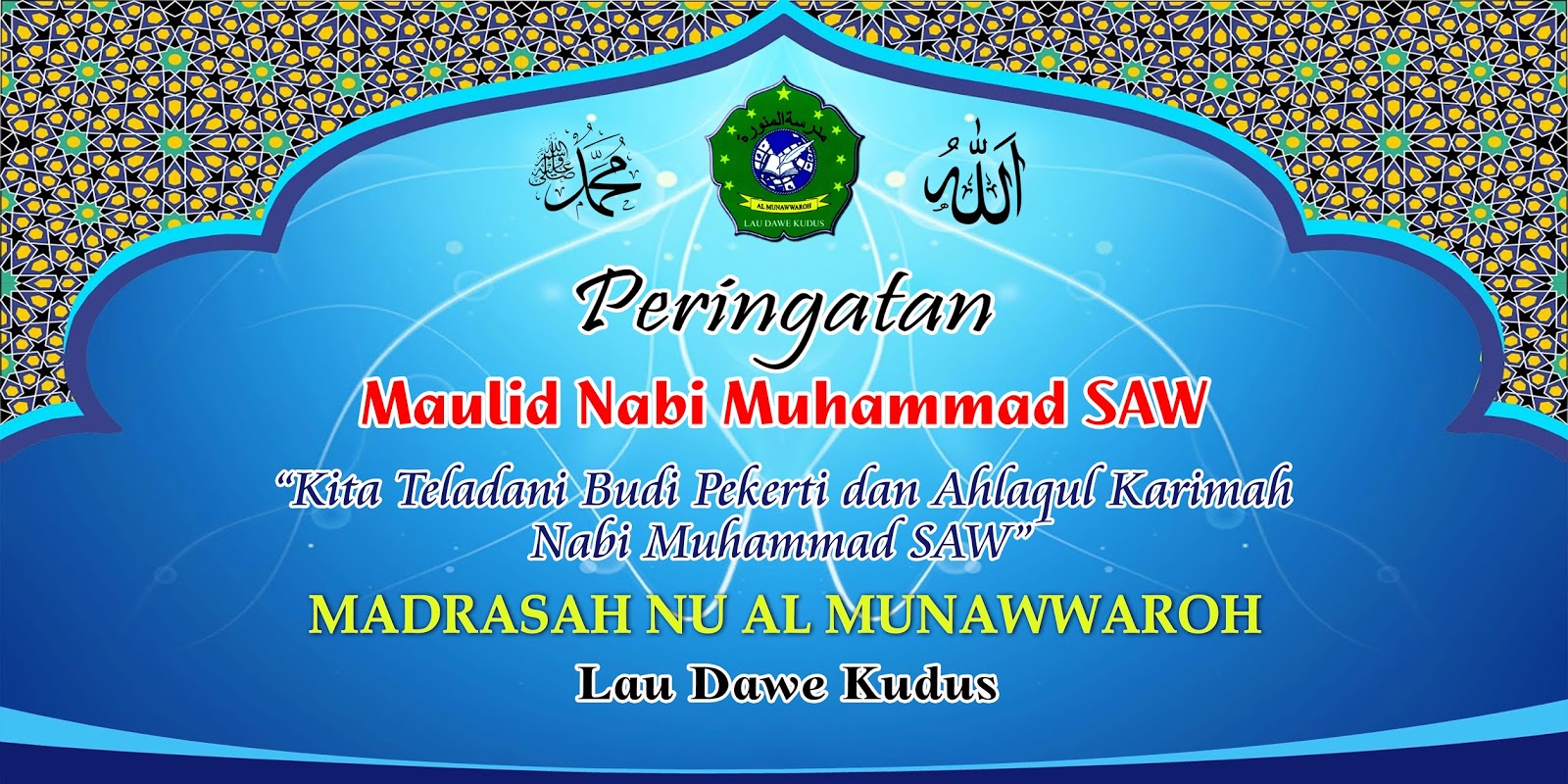 Desain Panggung dan Tema Maulid Nabi Muhammad SAW - ADMIN 