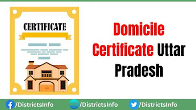 Domicile Certificate Uttar Pradesh