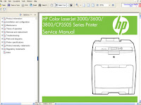 HP COLOR LASERJET 3000/3600/3800/CP3505 PRINTER SERVICE AND REPAIR MANUAL