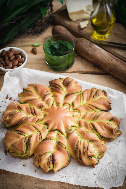 Brioche au pesto d'ail des ours