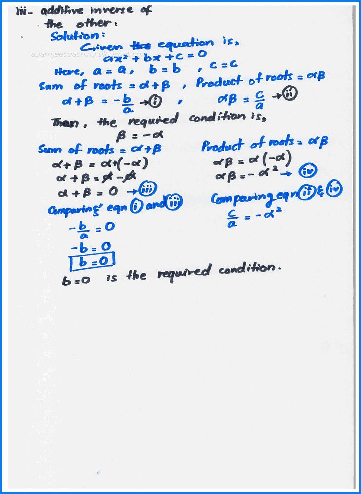 theory-of-quadratic-equations-exercise-20-5-mathematics-10th